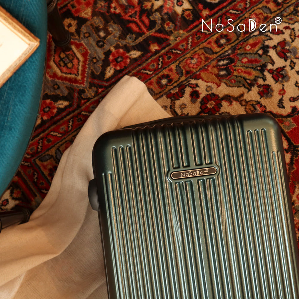 【NaSaDen】Classic Mystery Green 22" Carry-on / 26" / 29" Checked Zipper Luggage