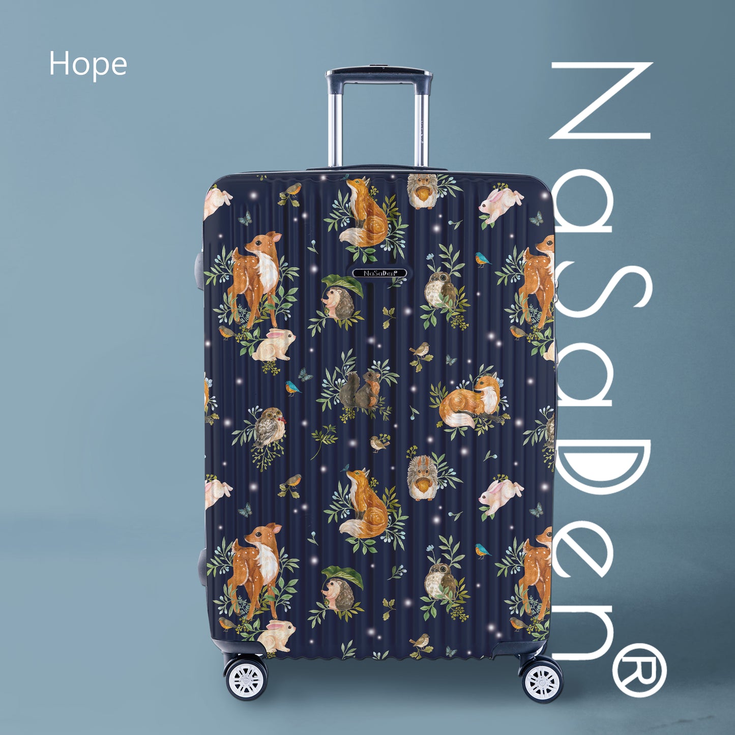 【NaSaDen】Hope Limited Pattern Printed 22" Carry on / 29" Checked Zipper Luggage
