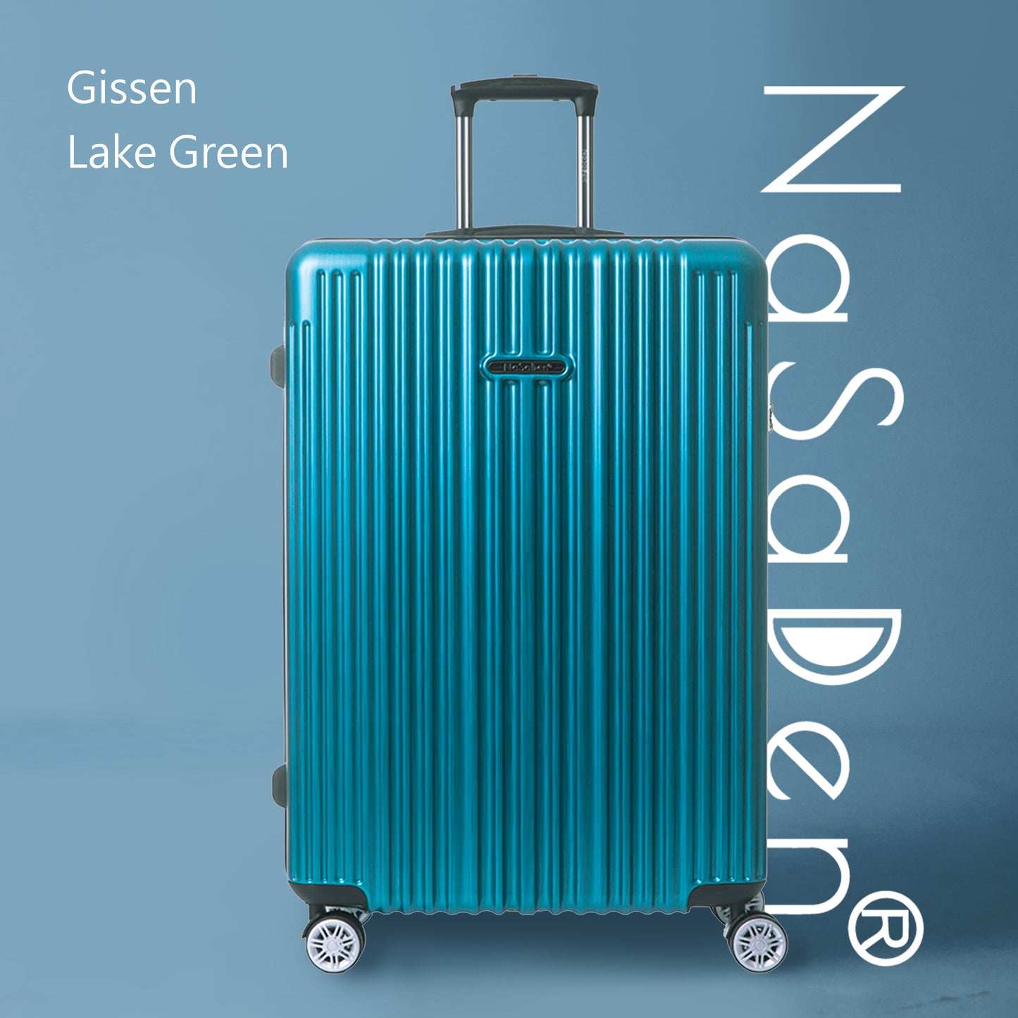 【NaSaDen】Classic Gissen Green 22" Carry-on / 26" / 29" Checked Zipper Luggage
