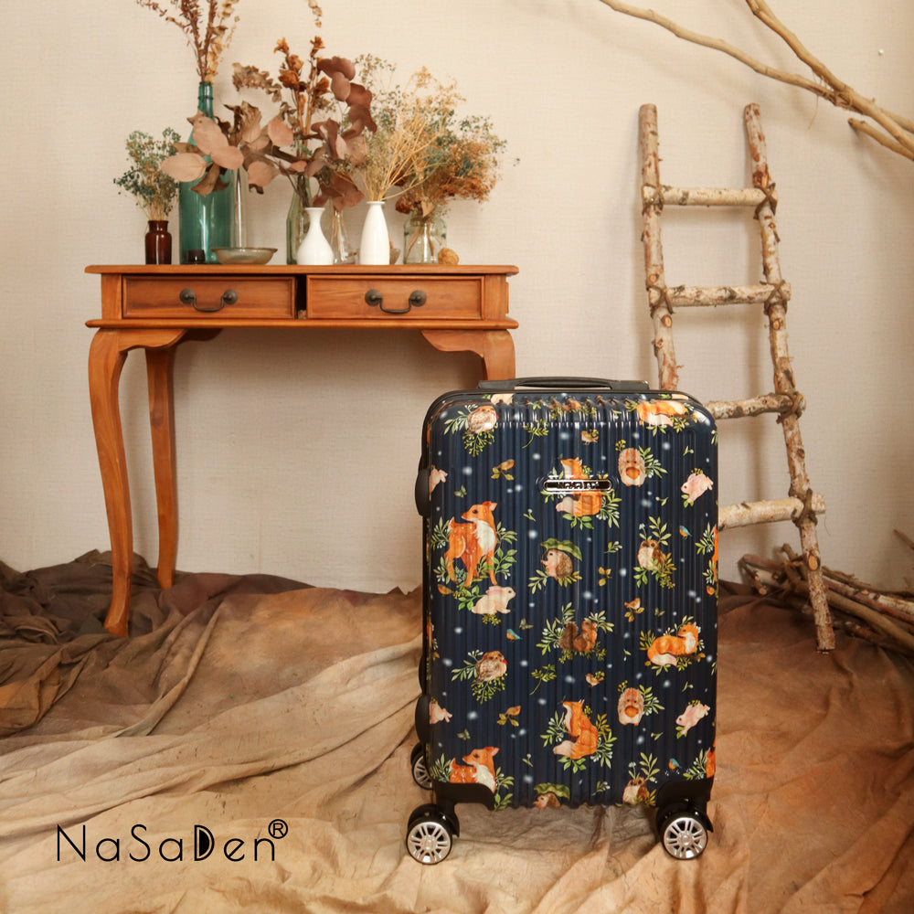 【NaSaDen】Hope Limited Pattern Printed 22" Carry on / 29" Checked Zipper Luggage