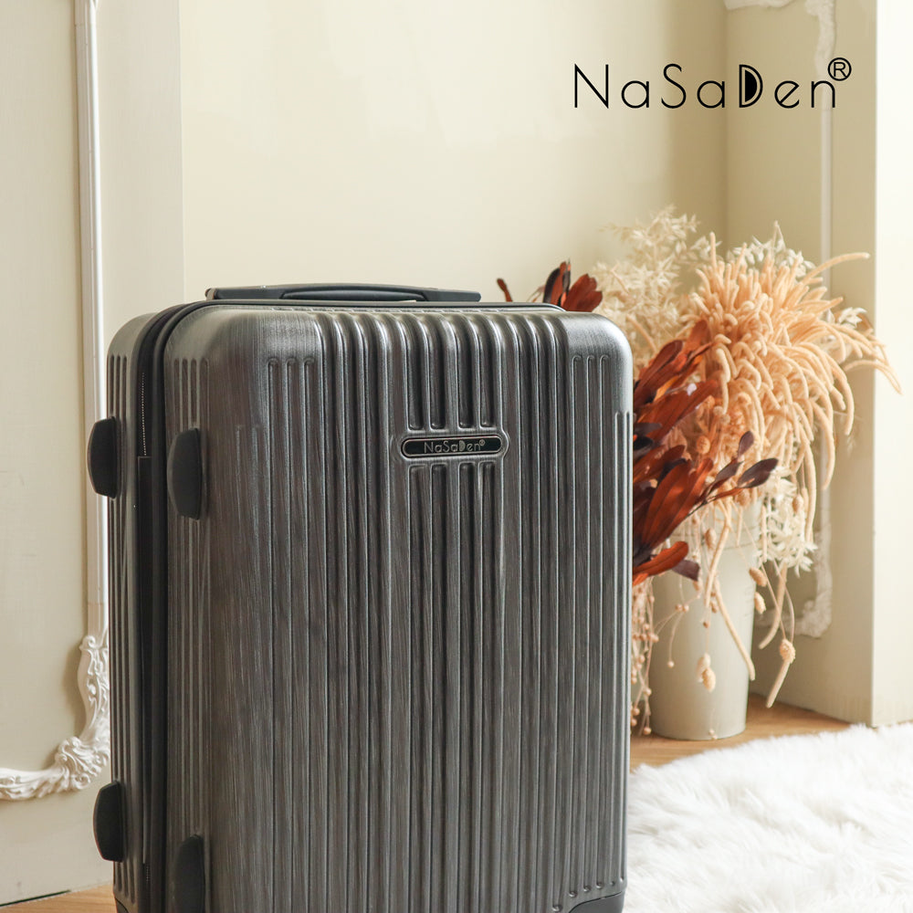 【NaSaDen】Classic Northern Black 22" Carry-on / 26" / 29" Checked Zipper Luggage