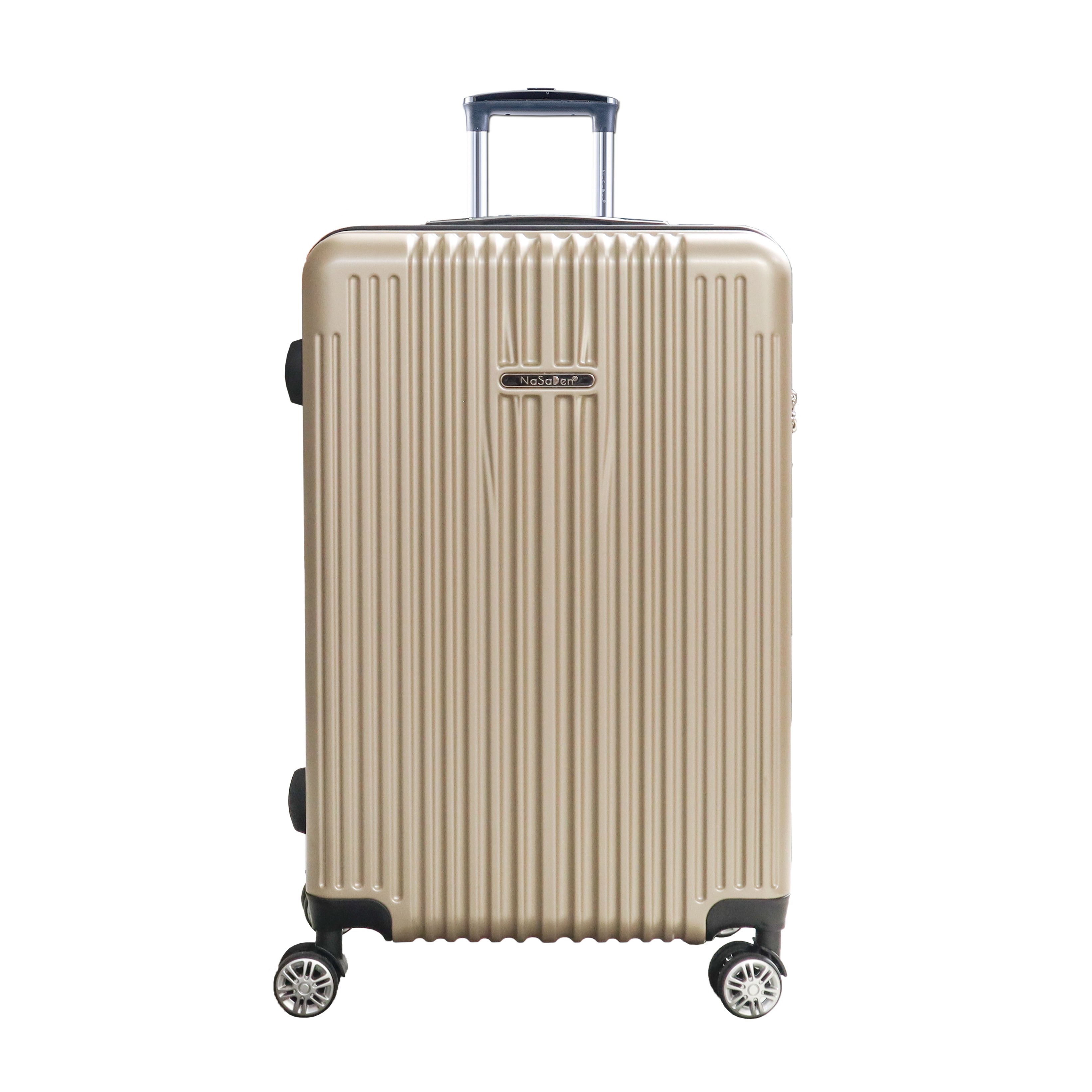 NaSaDen Camel Gold 22 Carry On 26 Checked 29 Checked Zipper Luggage in Stock 29