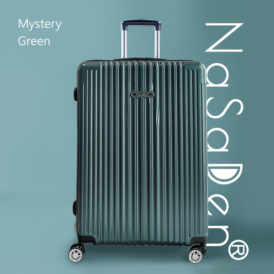 【NaSaDen】Classic Mystery Green 22" Carry-on / 26" / 29" Checked Zipper Luggage