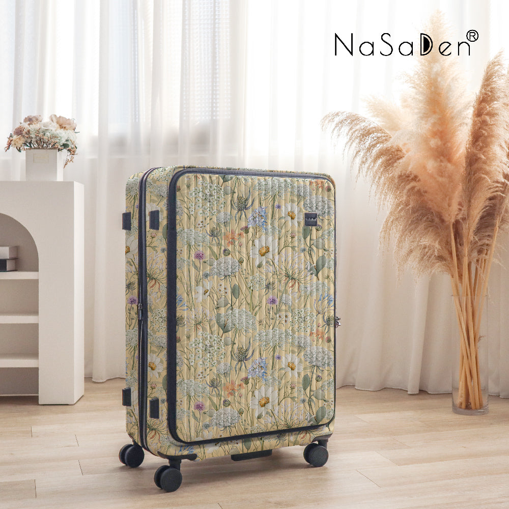 【NaSaDen】Rhein Series Salvia Blue 25" / 29"  Front Opening Luggage