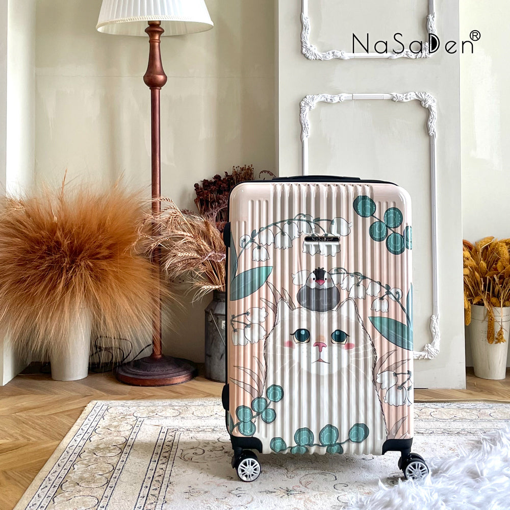 NaSaDen [ Cute Cat ] 22" Carry on /26" Checked/ 29" Checked Zipper Luggage