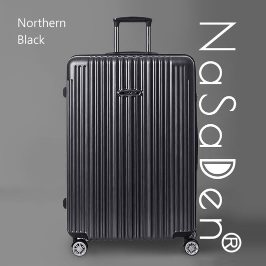 【NaSaDen】Classic Northern Black 22" Carry-on / 26" / 29" Checked Zipper Luggage