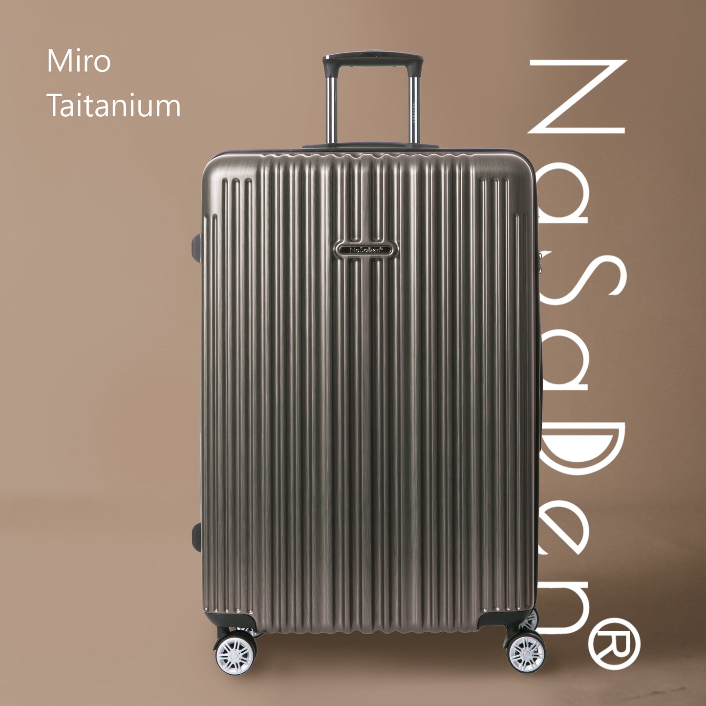 【NaSaDen】Classic Miro Taitanium 22" Carry-on / 26" / 29" Checked Zipper Luggage