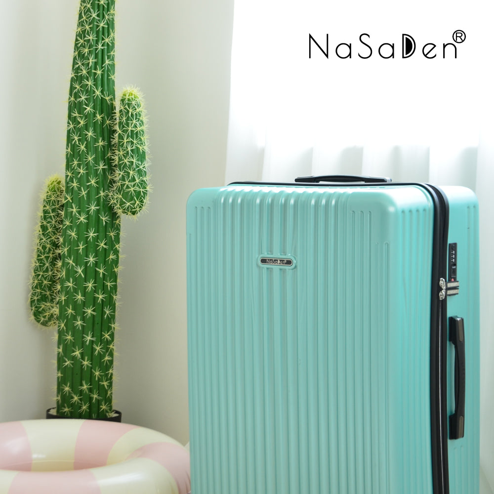 NaSaDen [ Bremen Green ] 29" Checked Zipper Luggage In Stock