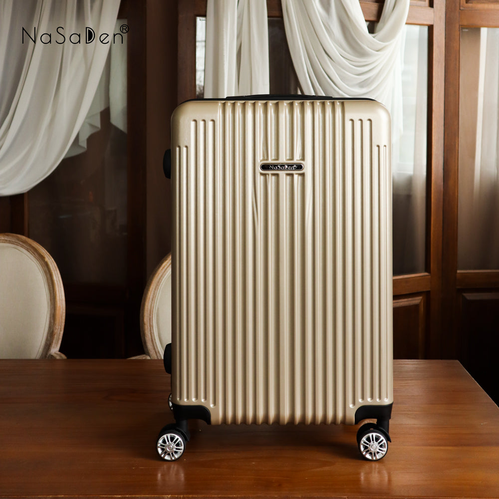 NaSaDen [ Camel Gold ] 22" Carry on/ 26" Checked/ 29" Checked Zipper Luggage In Stock
