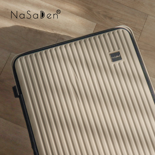 【NaSaDen】Rhein Series Camel Gold 25" / 29"  Front Opening Luggage