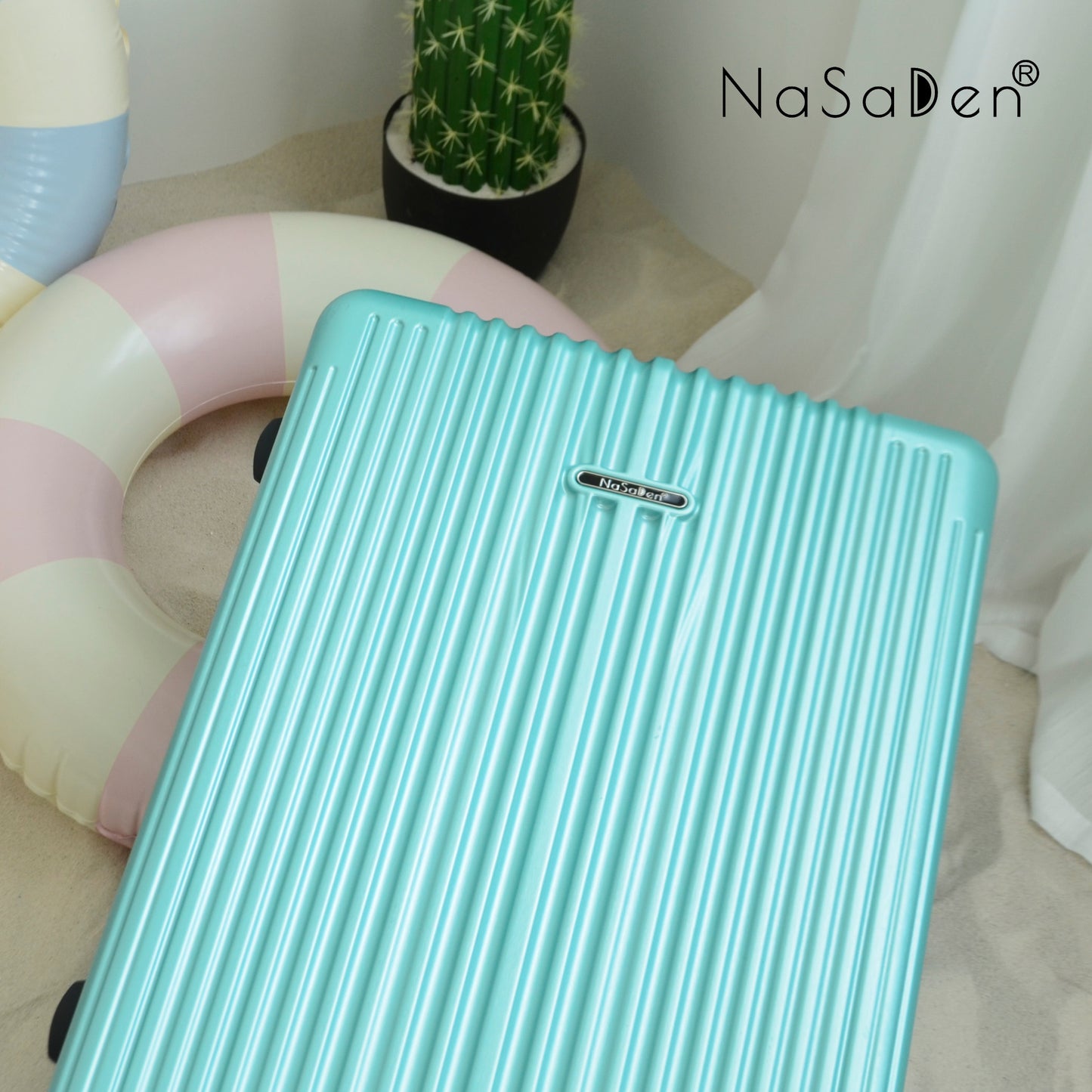 NaSaDen [ Bremen Green ] 29" Checked Zipper Luggage In Stock