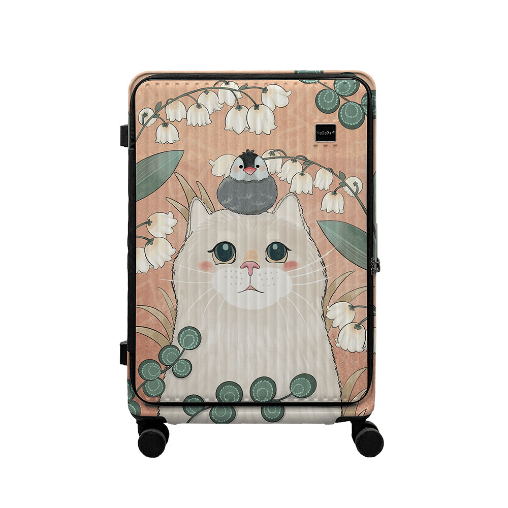 【NaSaDen】Rhein Series Cute Cat 29"  Front Opening Luggage