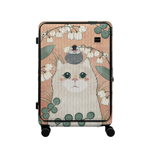 【NaSaDen】Rhein Series Cute Cat 29"  Front Opening Luggage