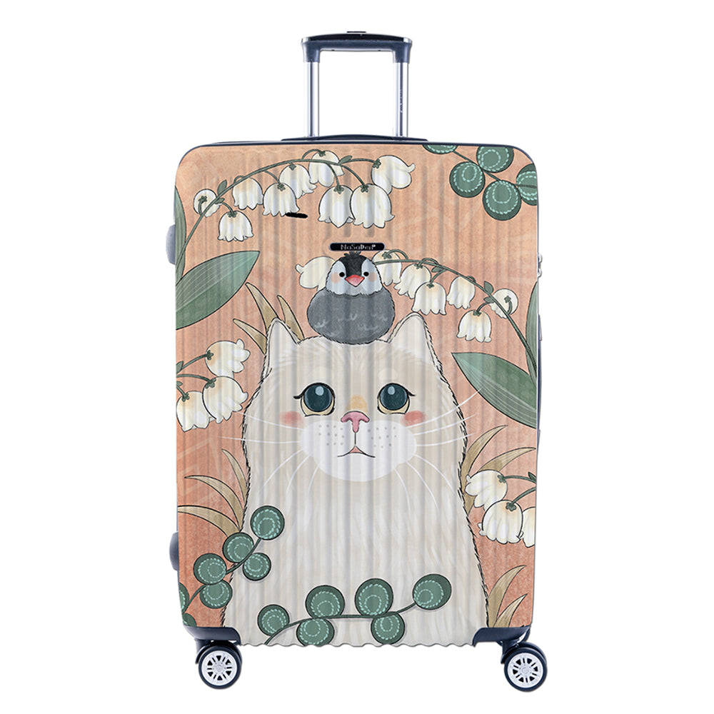 NaSaDen [ Cute Cat ] 22" Carry on /26" Checked/ 29" Checked Zipper Luggage