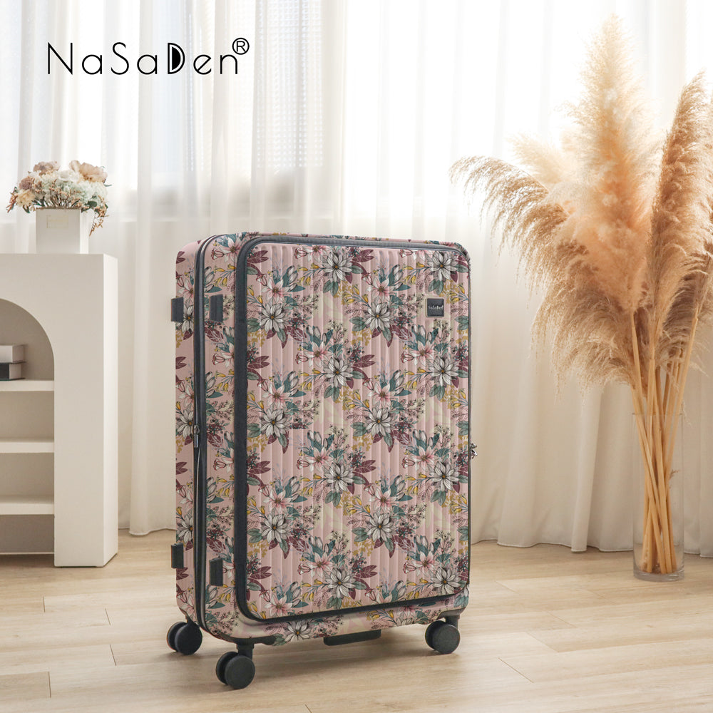 【NaSaDen】Rhein Series Salvia Blue 25" / 29"  Front Opening Luggage