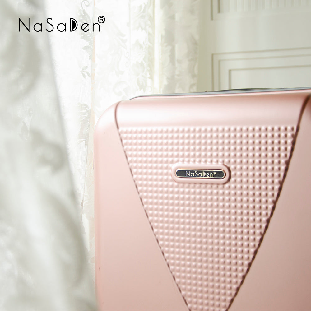 NaSaDen Hohenzollern Series Limited Edition [Arctic White/Rose Gold] 29" Pickup extendable suitcase/ Large checked luggage